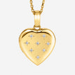 18ct Yellow Gold Eight Diamond Heart Locket Necklace - Coming Soon