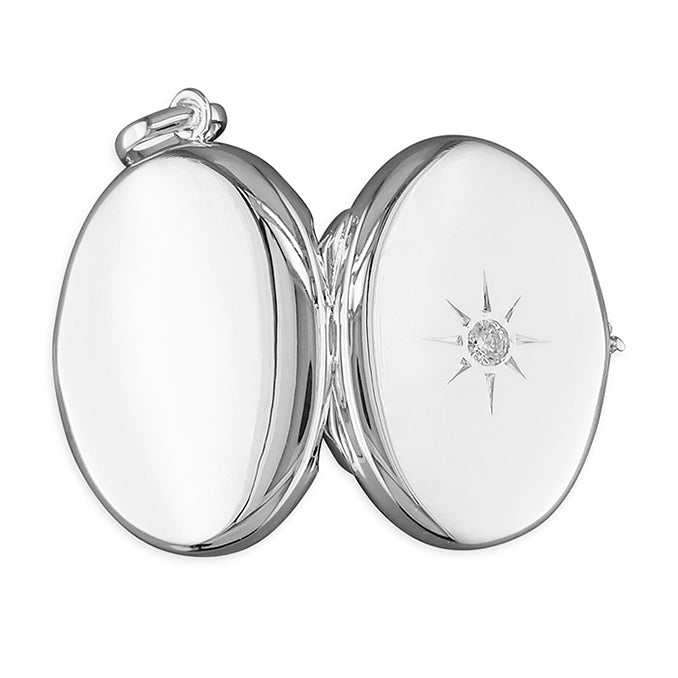 22mm Oval Star Cubic Zirconia