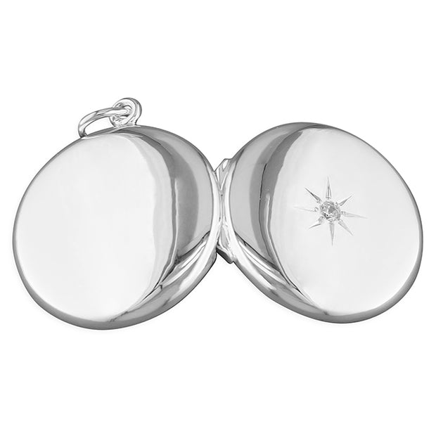 25mm Round Star Cubic Zirconia