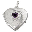 Amethyst Large Heart