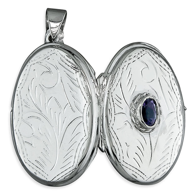 Amethyst XL Engraved Oval