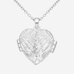 Angel Wings Sterling Silver Heart Locket