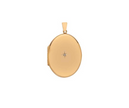 Astra 9ct Yellow Gold 30mm Diamond Star Oval Locket