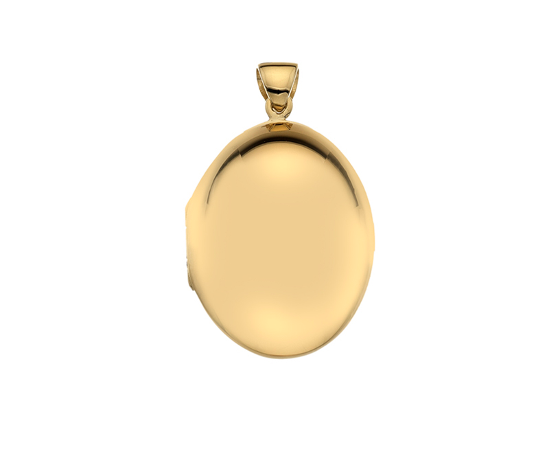 Aurelle 9ct Yellow Gold Large Domed Oval Locket