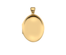 Aurelle 9ct Yellow Gold Large Domed Oval Locket