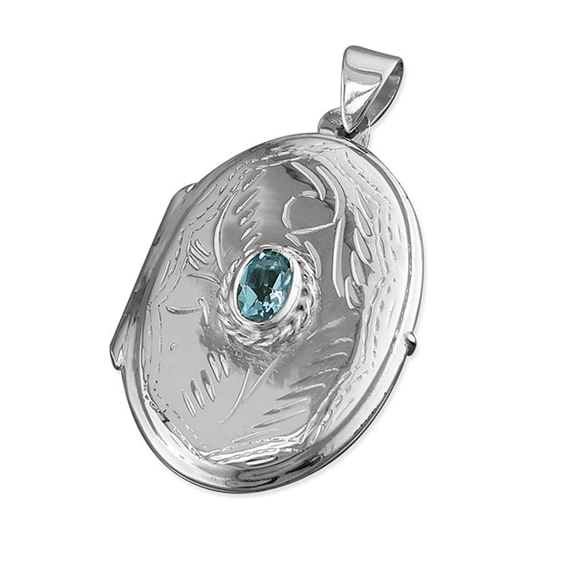 Blue Topaz Large Oval