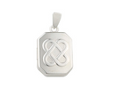 Celtic Knot Sterling Silver Rectangular Locket