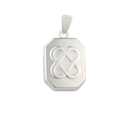 Celtic Knot Sterling Silver Rectangular Locket