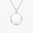 Classic Plain Sterling Silver Round Locket