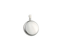 Classic Plain Sterling Silver Round Locket