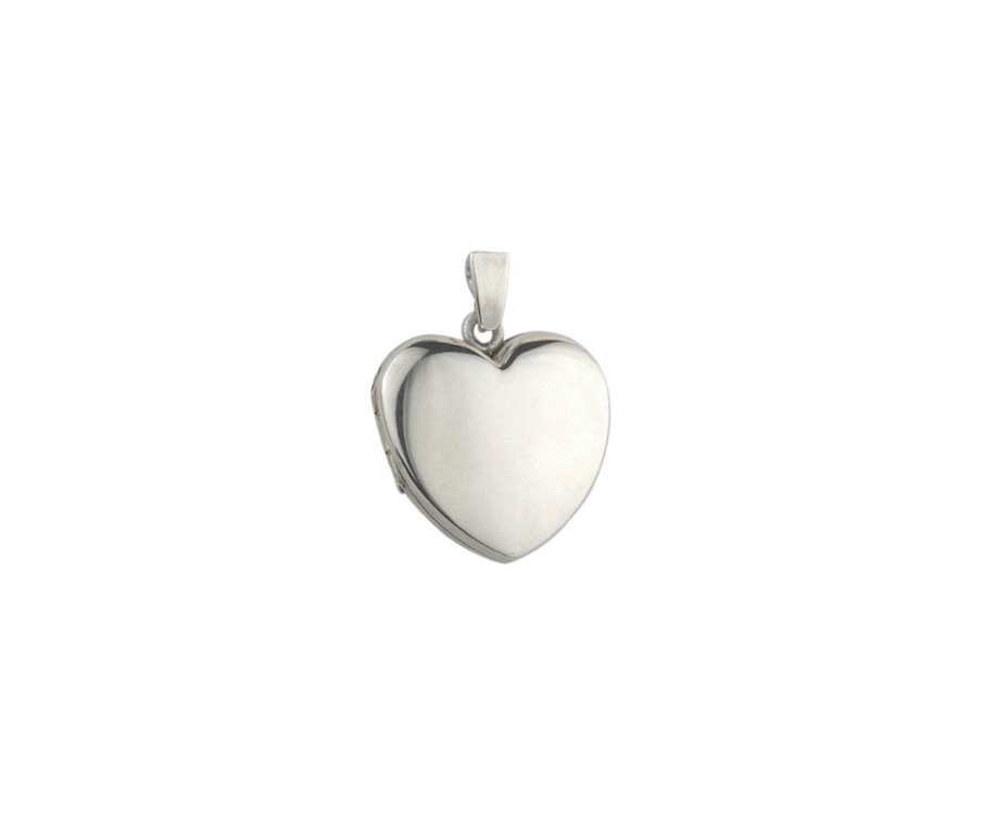 Classic Polished Sterling Silver Heart Locket