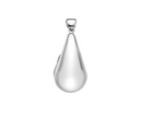 Domed Sterling Silver Teardrop Locket