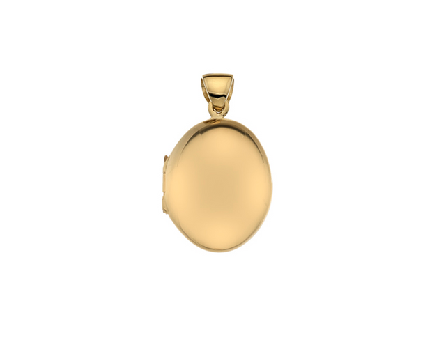 Elowen 9ct Yellow Gold Medium Domed Oval Locket