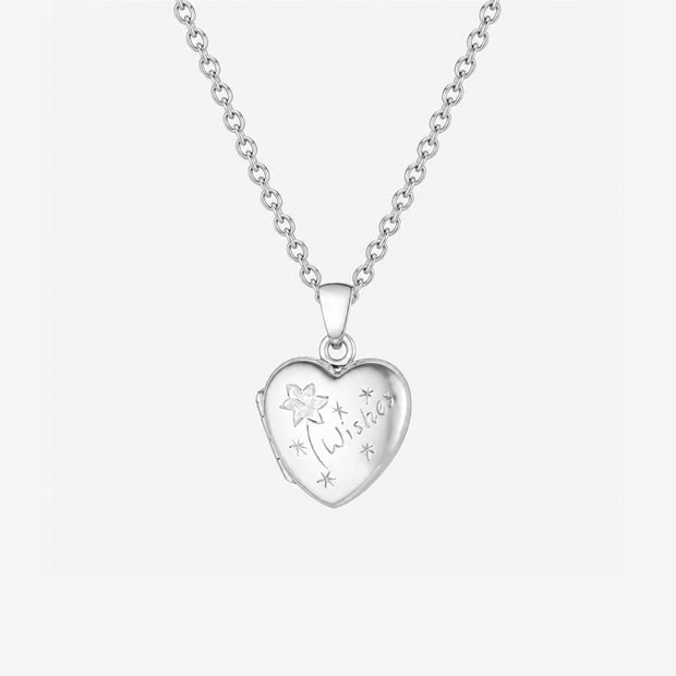 Engraved Wishes Sterling Silver Heart Locket - Coming Soon