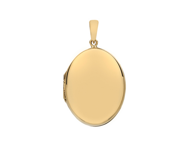 Evermore 9ct Yellow Gold 30mm Family Oval Locket