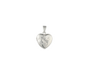 Floral Flourish Sterling Silver Heart Locket