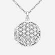 Flower of Life Sterling Silver Round Locket