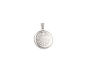 Geometric Symbol Sterling Silver Round Locket