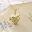 Butterfly Heart Locket