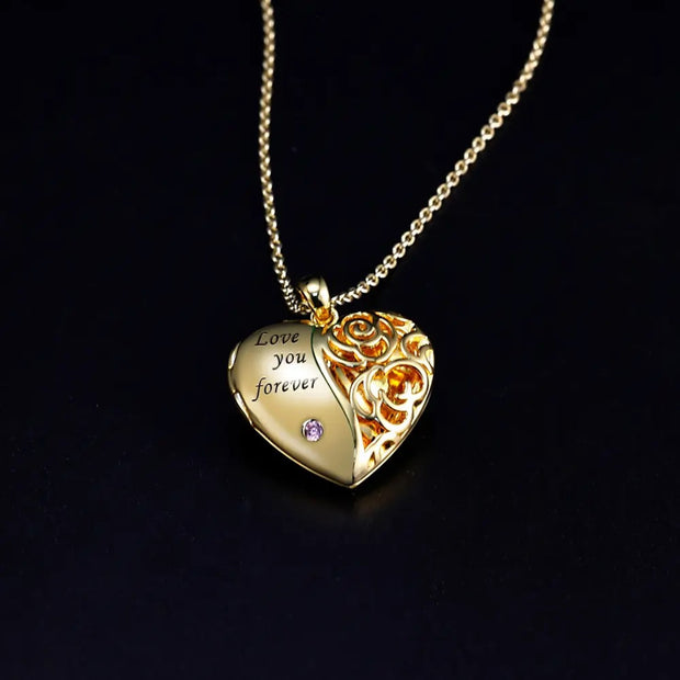 Love you Forever Heart Locket