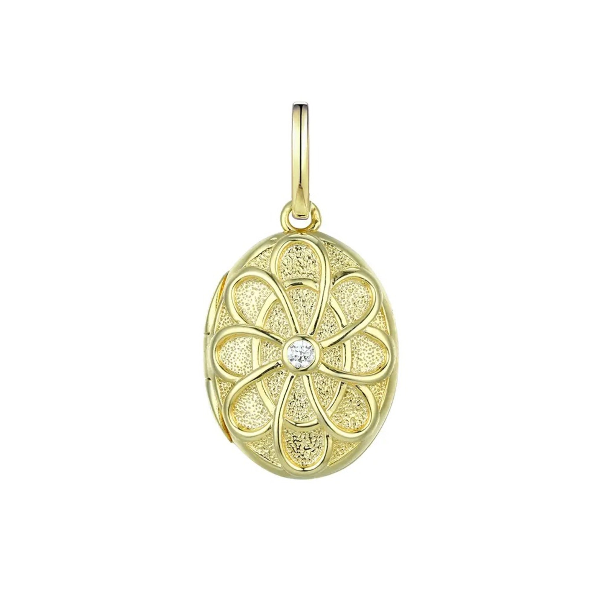 Intricate Diamond Oval