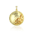 Love you Round Locket