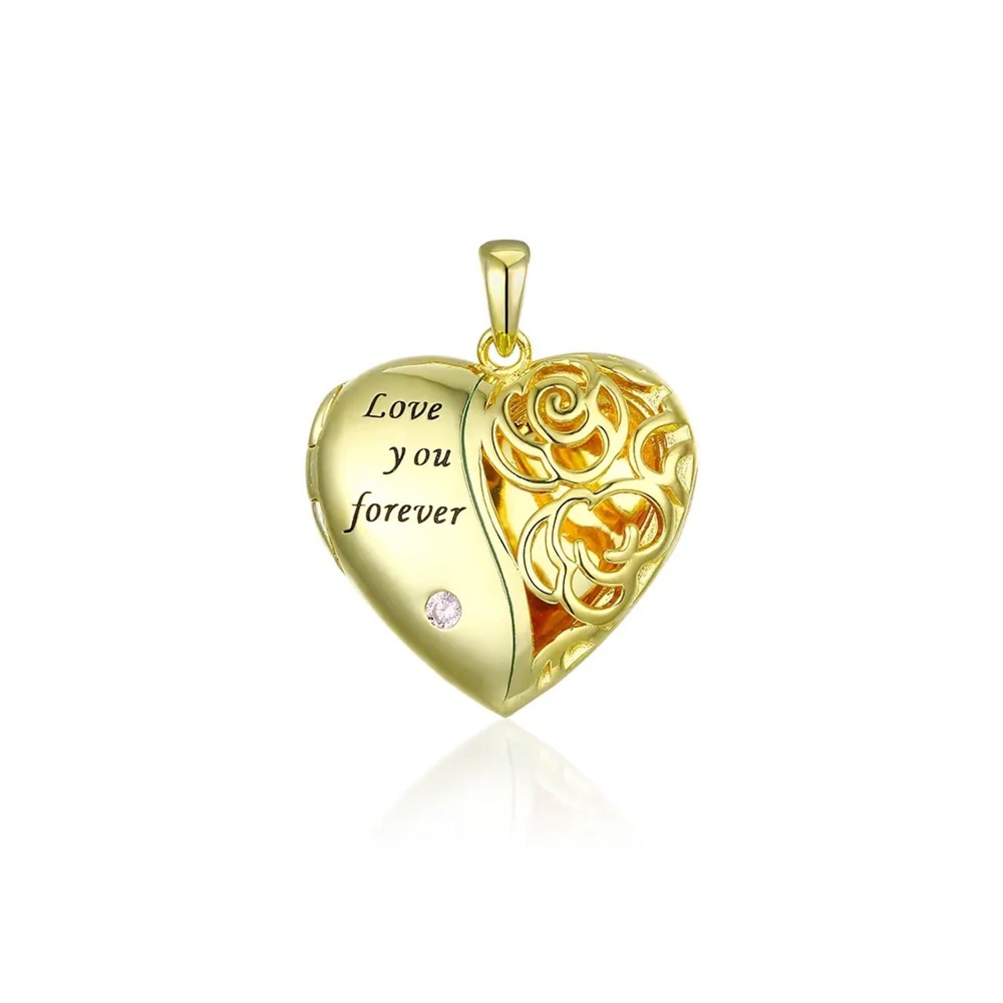 Love you Forever Heart Locket