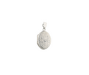 Intricate Floral Scroll Sterling Silver Oval Locket