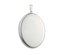 Large Classic Sterling Silver Oval Locket