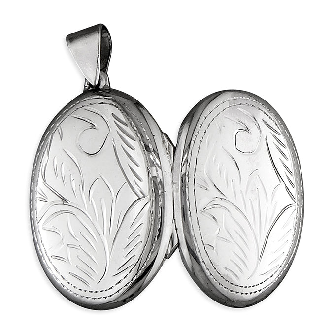 Large Engraved Oval 26mm