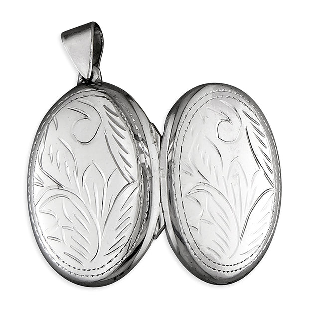 Large Engraved Oval 26mm