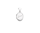 Love Script Sterling Silver Oval Locket