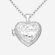 Ornate Mom Sterling Silver Heart Locket