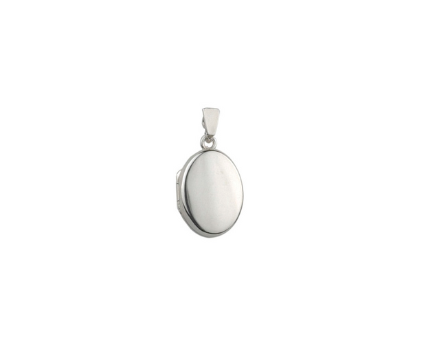 Petite Classic Sterling Silver Oval Locket