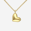 Sculpted Gold-Plated Sterling Silver Heart Locketa