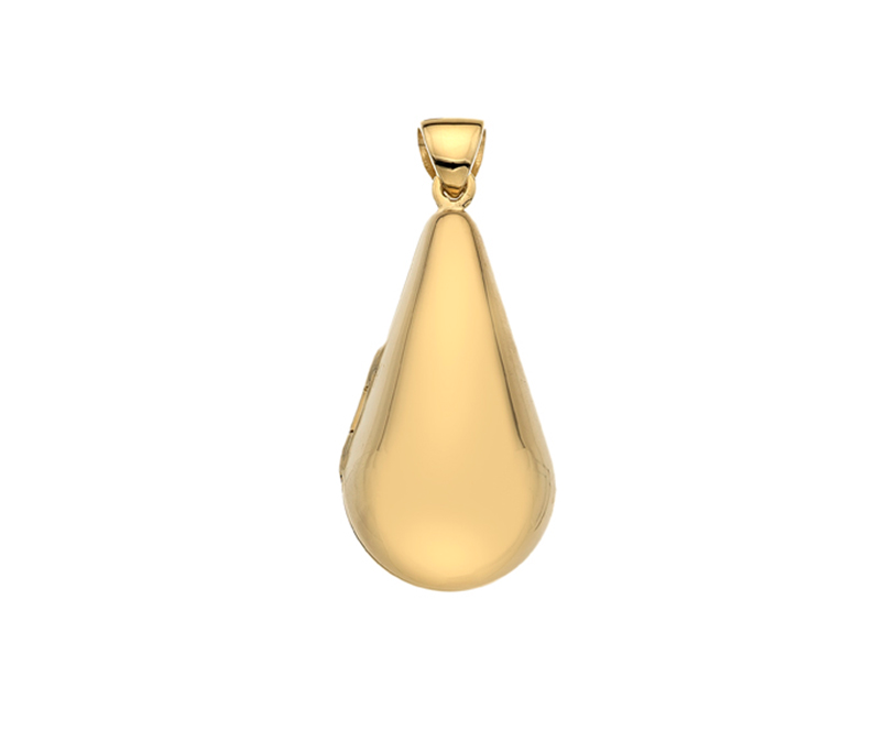 Seraphina 9ct Yellow Gold Domed Teardrop Locket