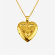 Sweet Message Gold-Plated Heart Locket