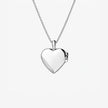 Tiny Classic Polished Sterling Silver Heart Locket