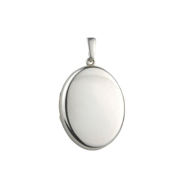 Tiny Premium Oval Silver Locket