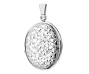 Sterling Silver Heart Bouquet Locket