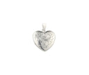 Hand Engraved Heart Silver Floral Locket